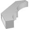 Ekena Millwork 3-in. W x 18-in. D x 24-in. H Balboa Architectural Grade PVC Knee Brace BRCP03X18X24BOA - alternate 2